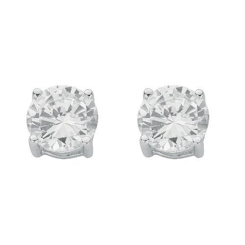 Silver Claw Set Cubic Zirconia 10mm Stud Earrings - Fine Ring - Certified Authentic – Luxury Jewellery by Imperial Tim